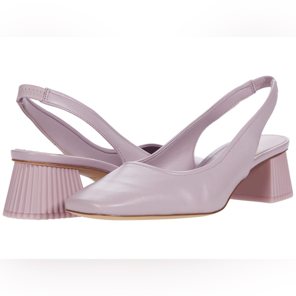 Sam Edelman Lavender Leather Slingback Heels